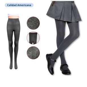 Ballerina Escolar Calcetines Polar Gris Ni&ntilde;a 1 Par