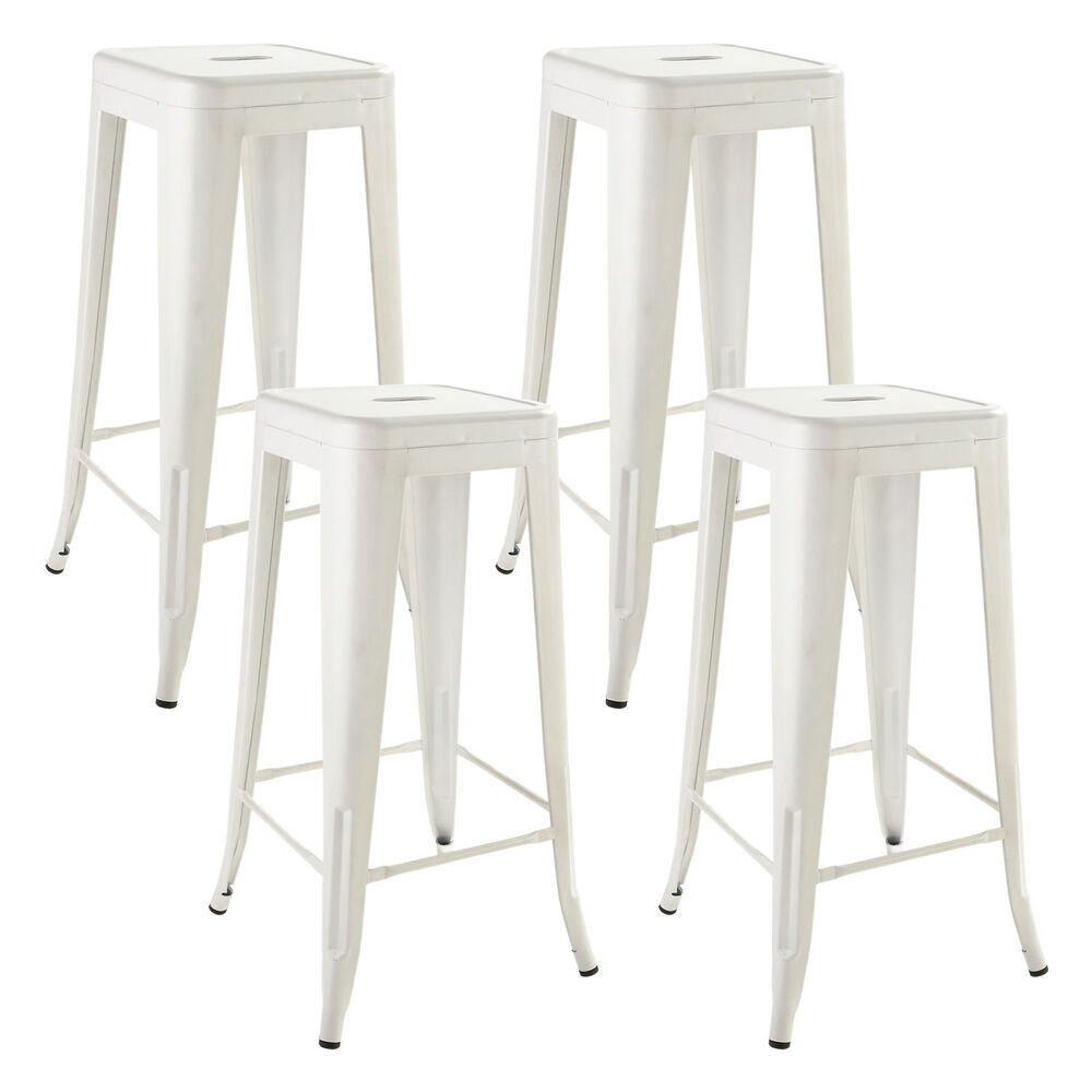 Pack 4 Piso Metal Tolix Blanco image number 0.0