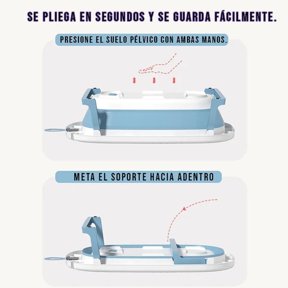 Bañera Plegable Temperatura Tina De Baño Portatil Para Bebes image number 2.0