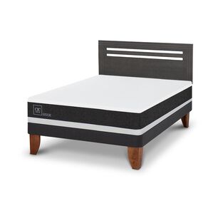 Cama Europea Cic Ortopedic / 2 Plazas / Base Normal + Respaldo