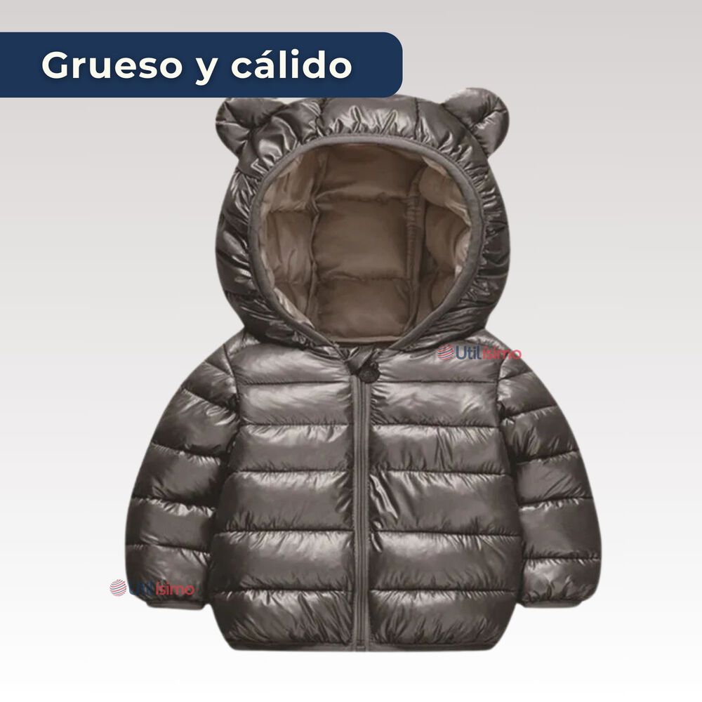 Parka Con Capucha Manga Larga Ni&ntilde;o Y Ni&ntilde;a Jump Kids Black Metallic image number 3.0