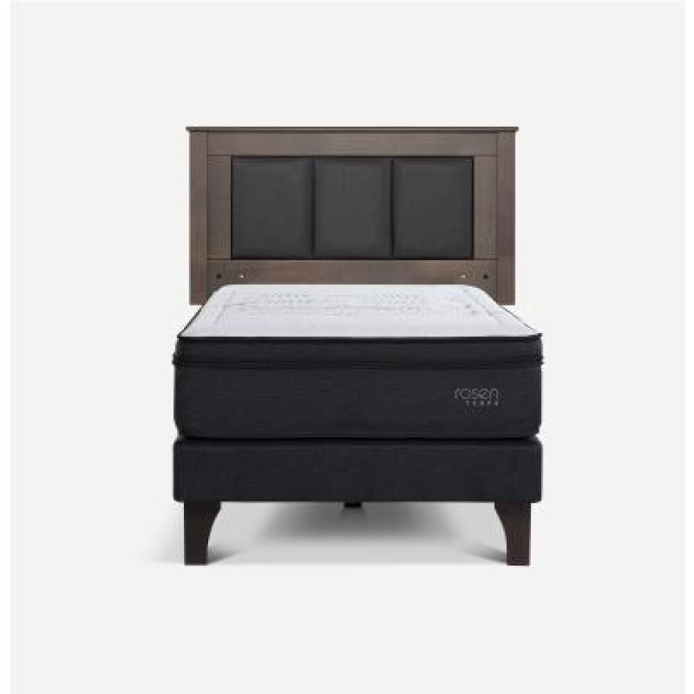 Cama Europea Rosen Tempo / 1.5 Plazas / Base Normal + Respaldo image number 6.0