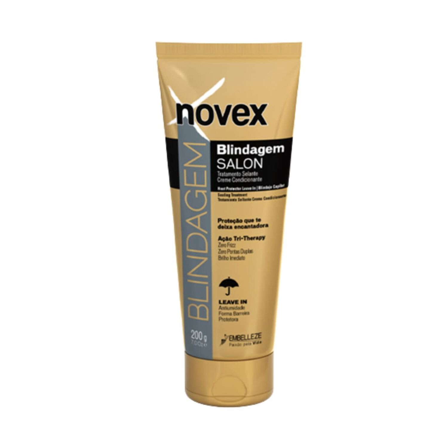 Protector T&eacute;rmico Leave In Efecto Acondicionante Blindagem 200gr Novex image number 0.0