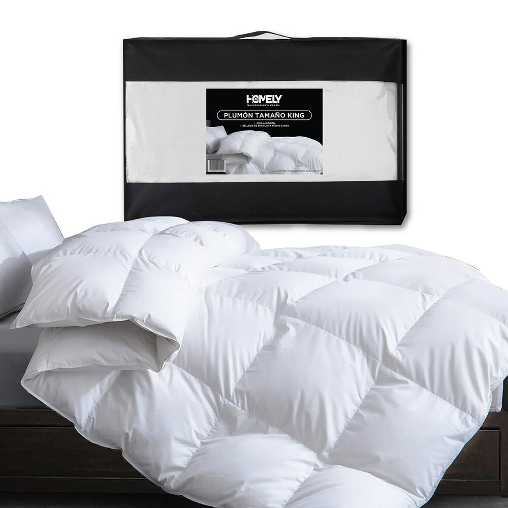 Cubrecama Cobertor King 90% Pluma Pecho Ganso Homely Luxury image number 0.0