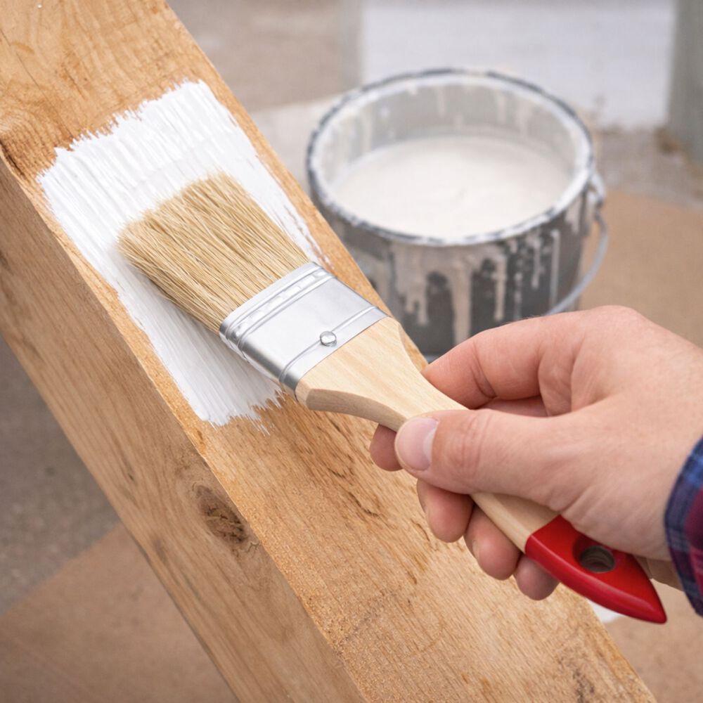 Set 3 Brochas Mango Madera 1.5 Pulgadas Para Pintura Pintar image number 2.0