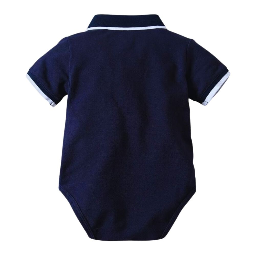 Conjunto Bebé Niño Body Estilo Pique Y Pantalón Corto 6 A 24 Meses Dark Blue image number 3.0