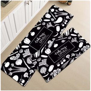 Pack De 02 Alfombra Para Cocina Con Antideslizantes Md12