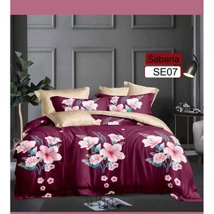 Sabana Estampada De 200 Hilos 2 Plazas - 07