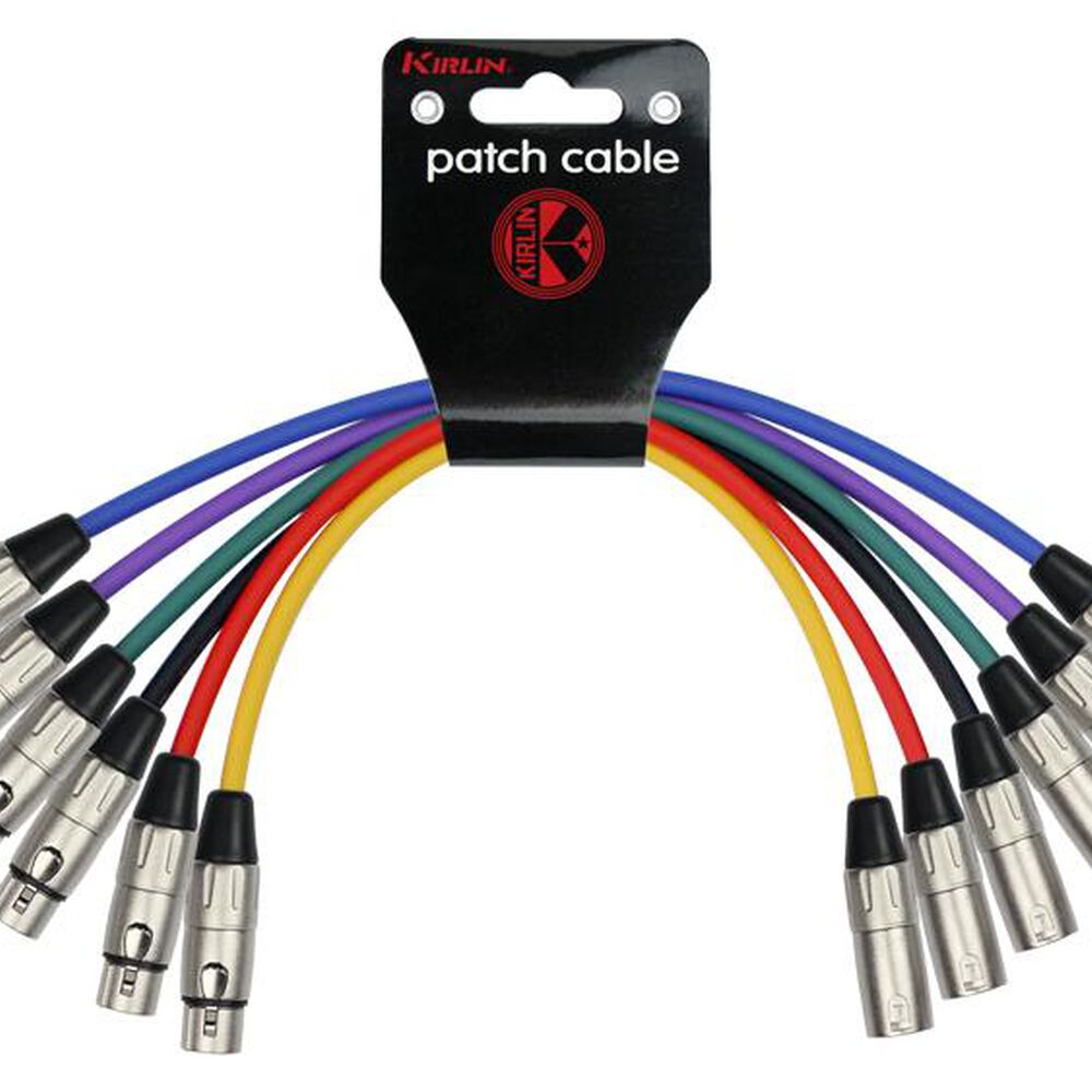 Juego 6 Cables Microfono 0,3m Xlr Macho-hembra Mp6-480-0.3m image number 0.0