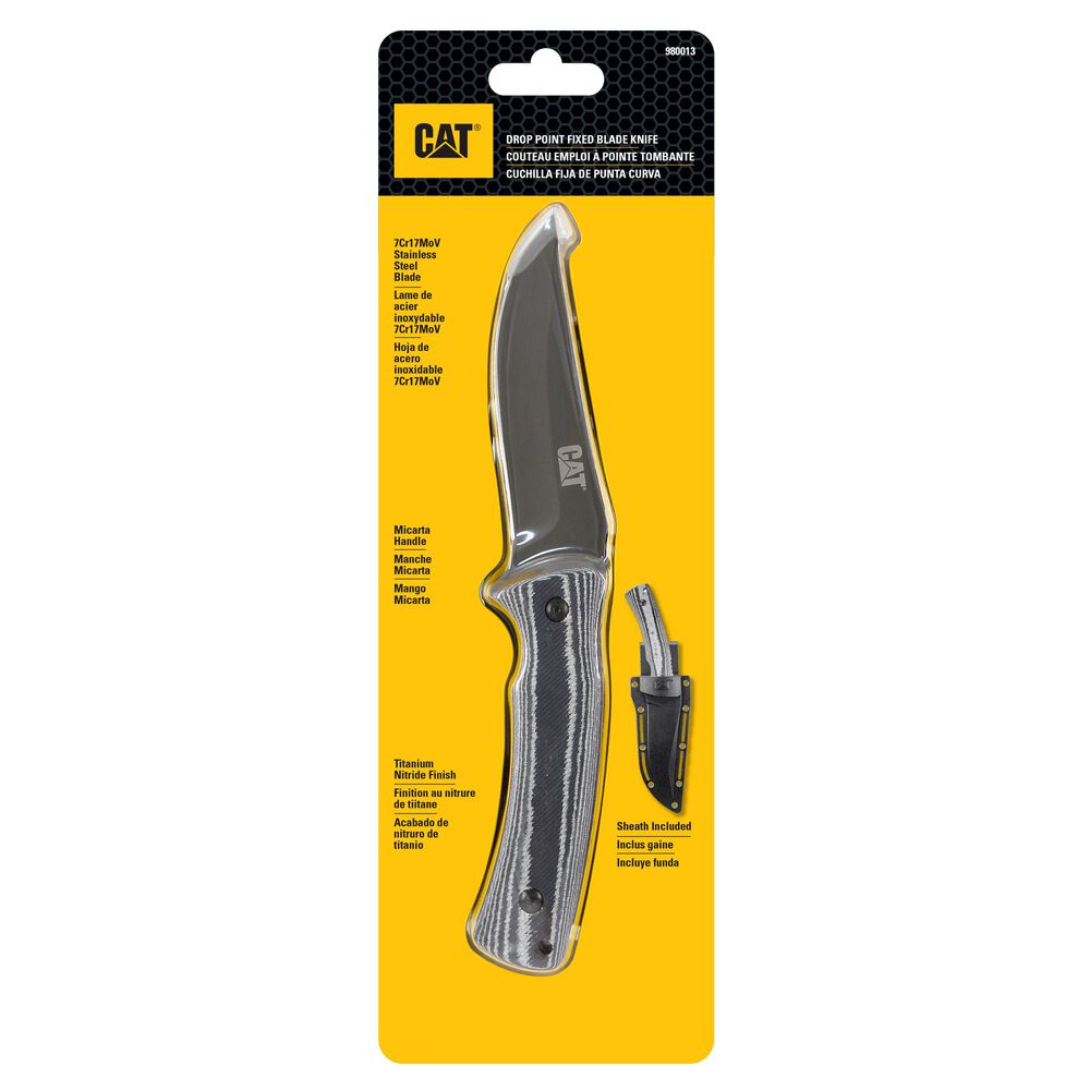 Cuchillo Fijo Cat 980013 Punta Fija Curva image number 0.0