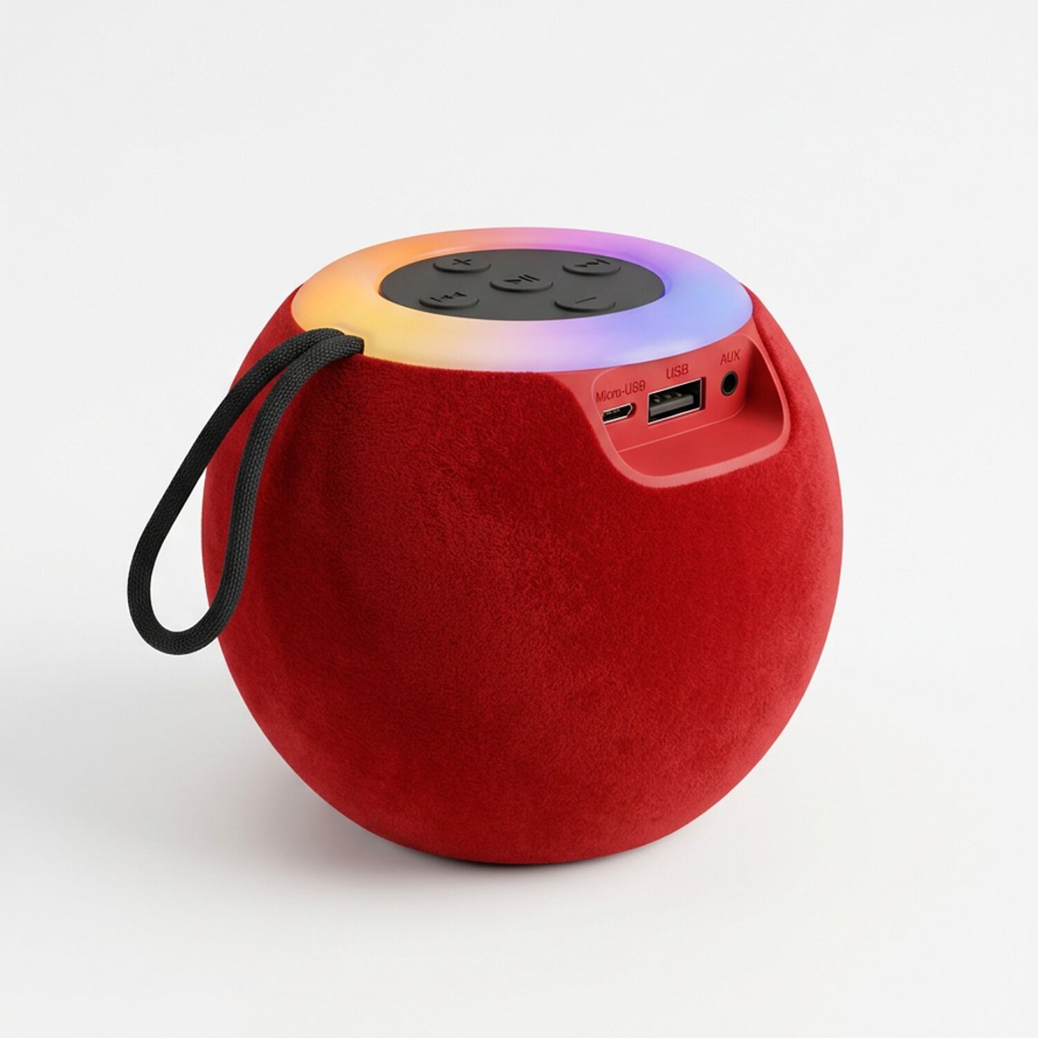 Mini Parlante Bluetooth Port&aacute;til Yx4138 Con Luces Led Y Radio Fm Color Rojo. image number 2.0
