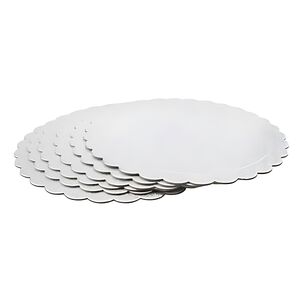 Base Tortas Redondo 28 Cm 6 Unidades Plateado