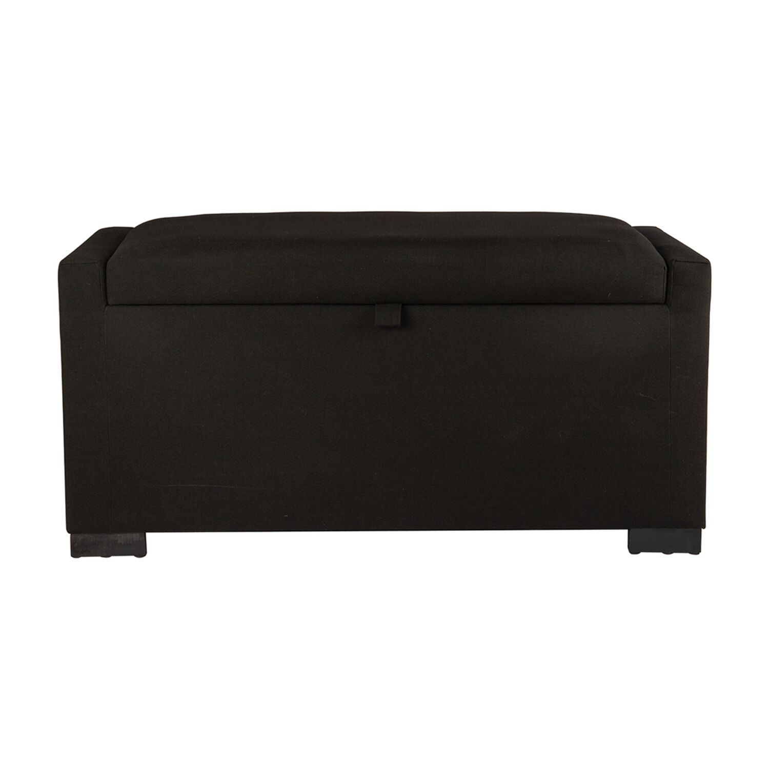 Banqueta Con Ba&uacute;l Leyzy Negro Delta 40x55x105 Cm M&aacute;xima Design image number 0.0