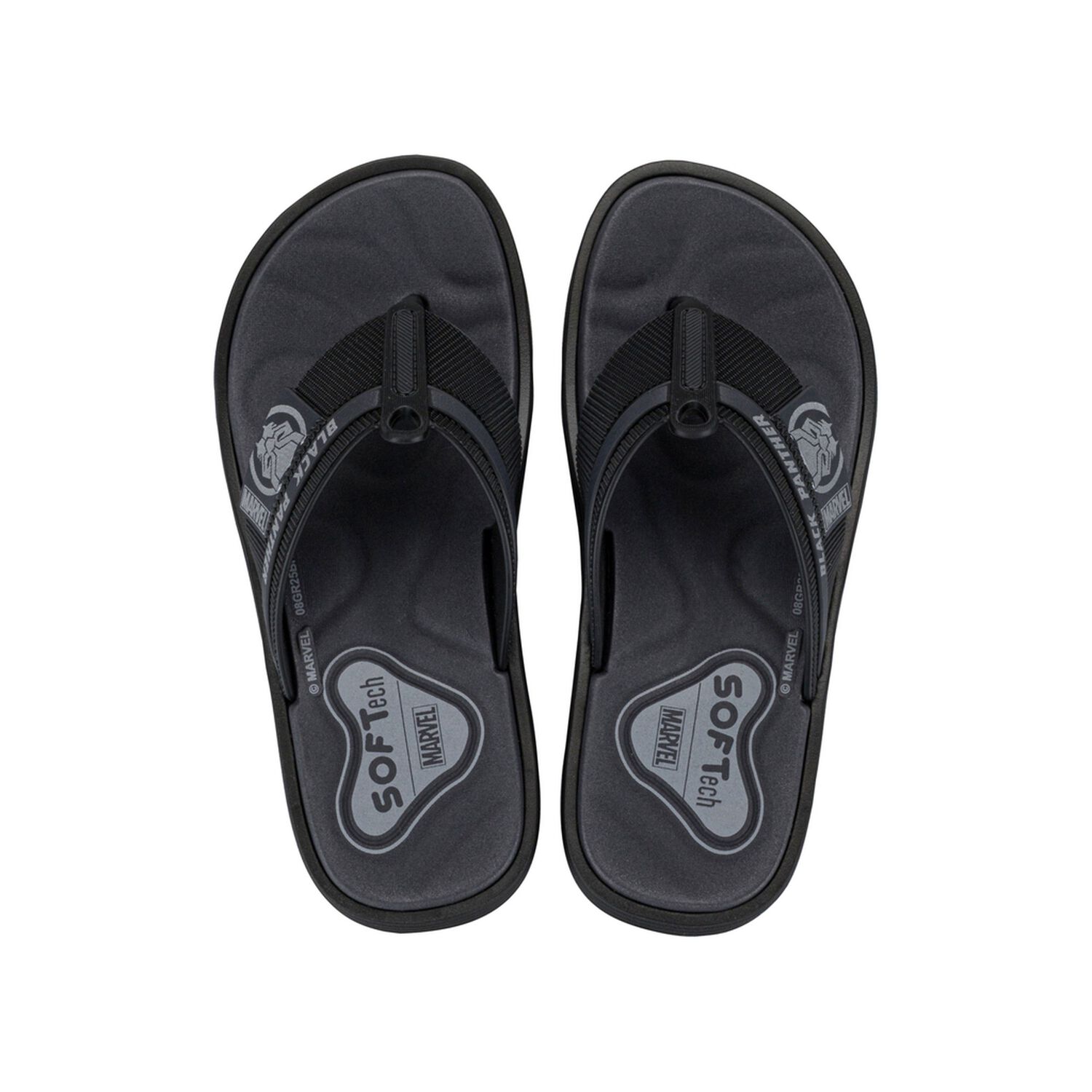 Sandalia Infantil Negro/gris Marvel Ipanema image number 0.0