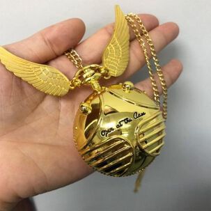 Reloj De Bolsillo Xl Snitch Dorada Gigante Harry Potter
