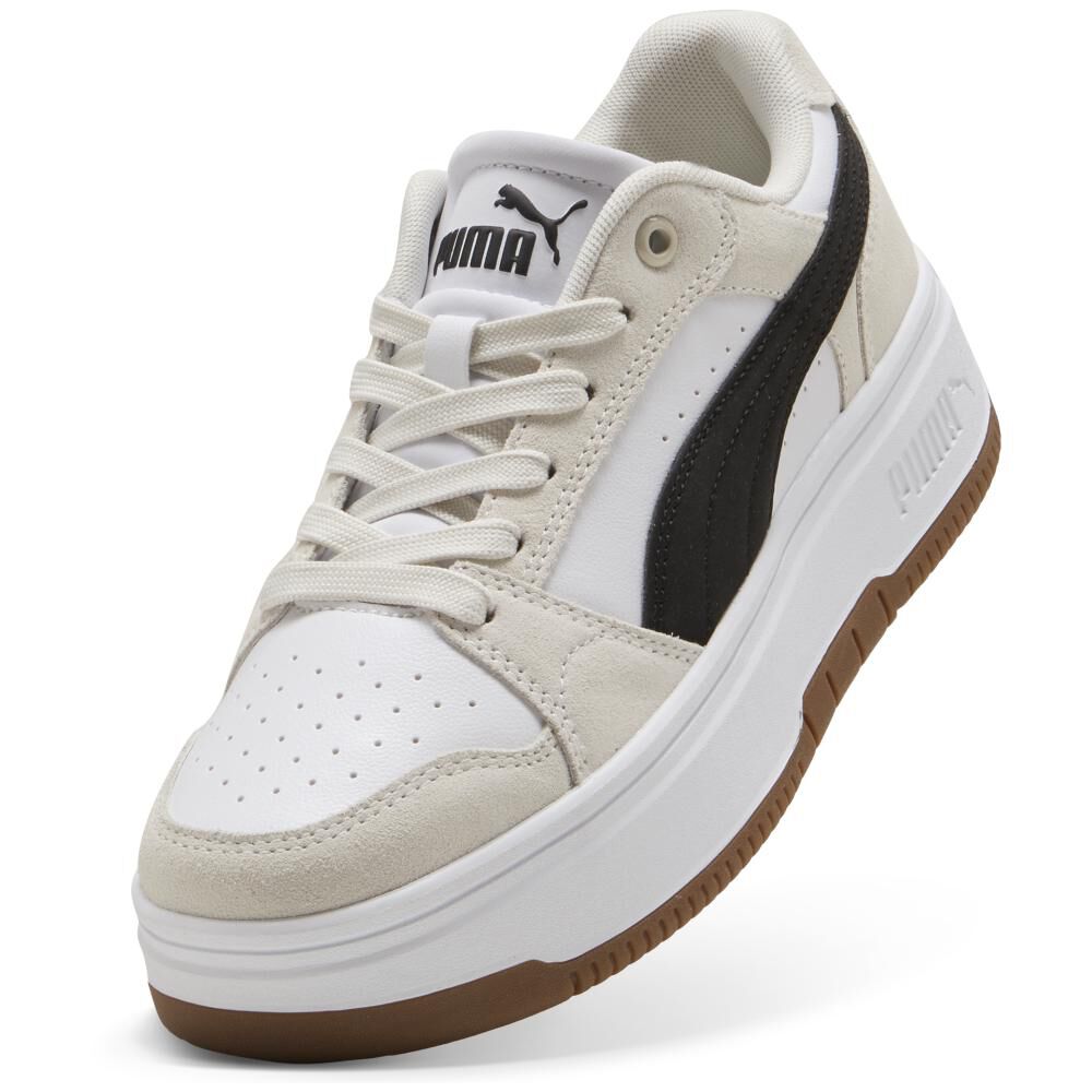 Zapatilla Urbana Mujer Puma Rebound Beige image number 3.0