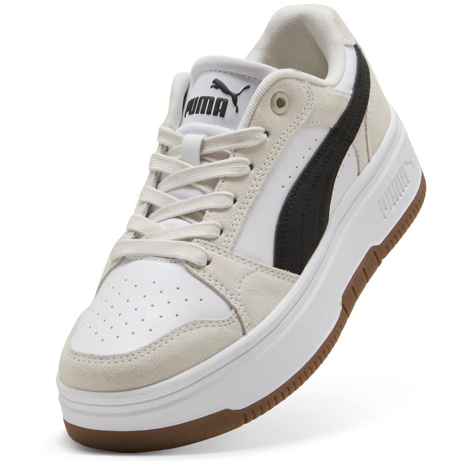 Zapatilla Urbana Mujer Puma Rebound Beige image number 3.0