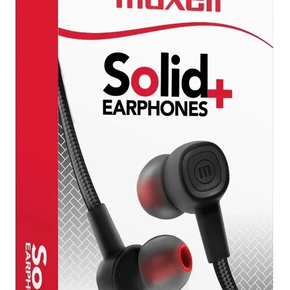 Audifonos SN-8 Maxell Solid+ Earbud Gris 3.5mm [ 348345 ] image number 0.0