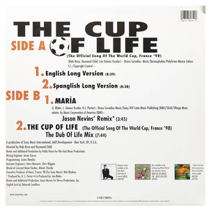 Ricky Martin - The Cup Of Life | 12" Maxi Single Usado