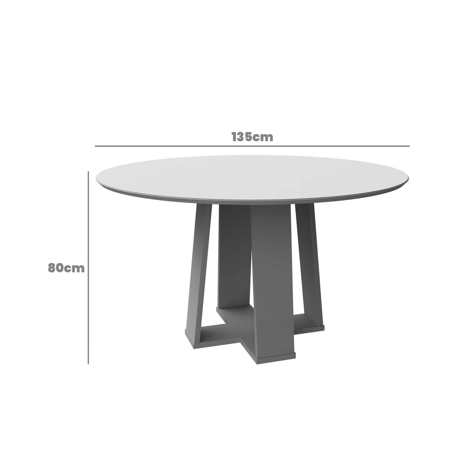 Juego De Comedor Redondo 6 Sillas Amor&eacute; Vidrio 1.35 Beige image number 1.0