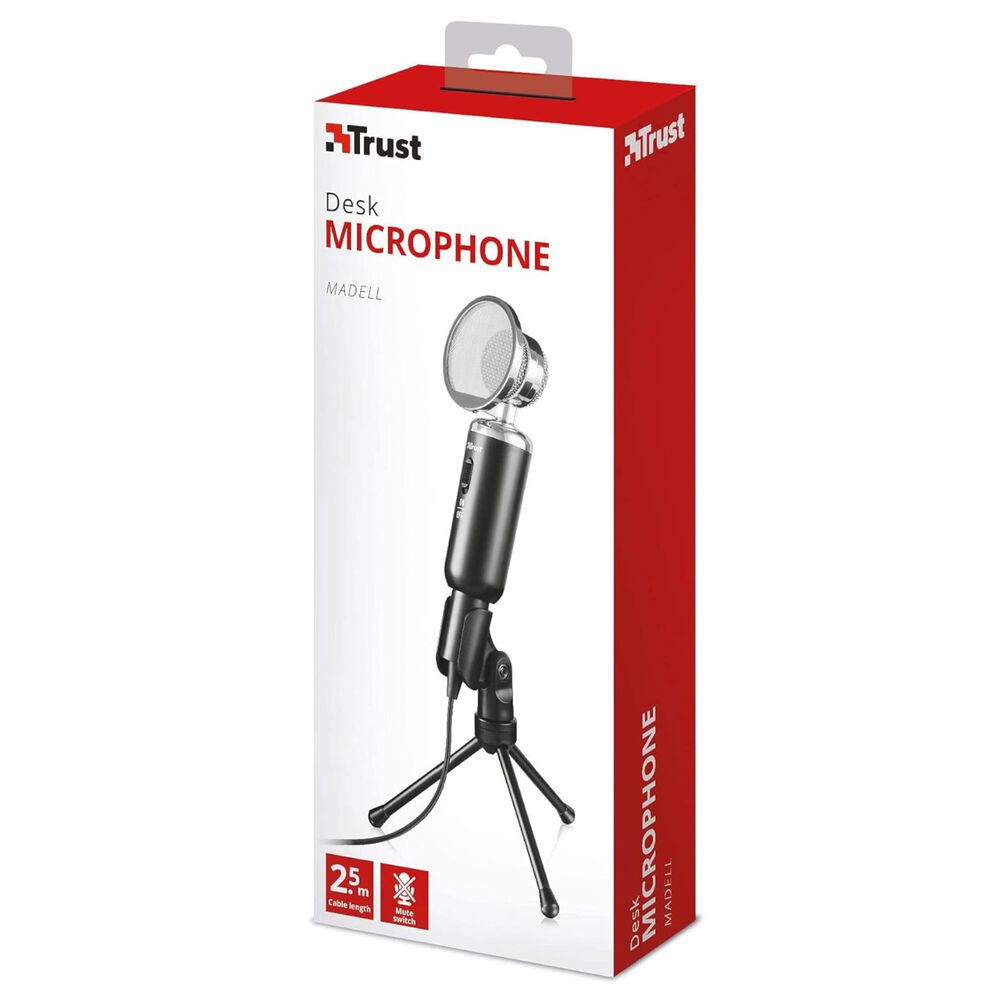 Microfono De Escritorio Trust Madell Jack 3.5mm Con Filtro Pop image number 6.0