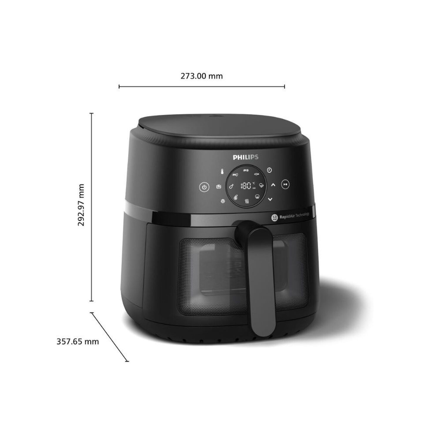 Freidora De Aire T&aacute;ctil Philips Na220/00 4.2l Con Rapid Air image number 3.0