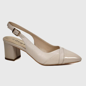 Sandalia Cuero Beline Beige Claro
