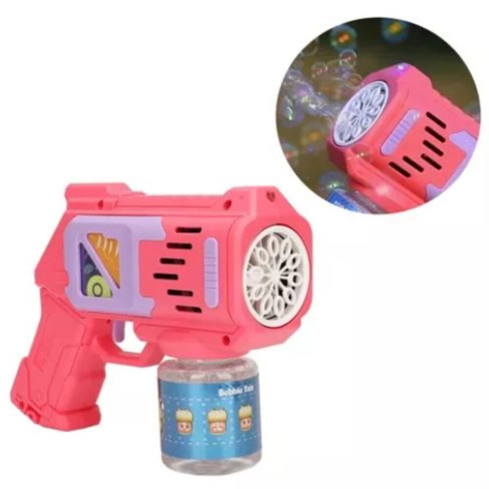 Pistola Lanza Burbujas Con Lucesrosado image number 2.0