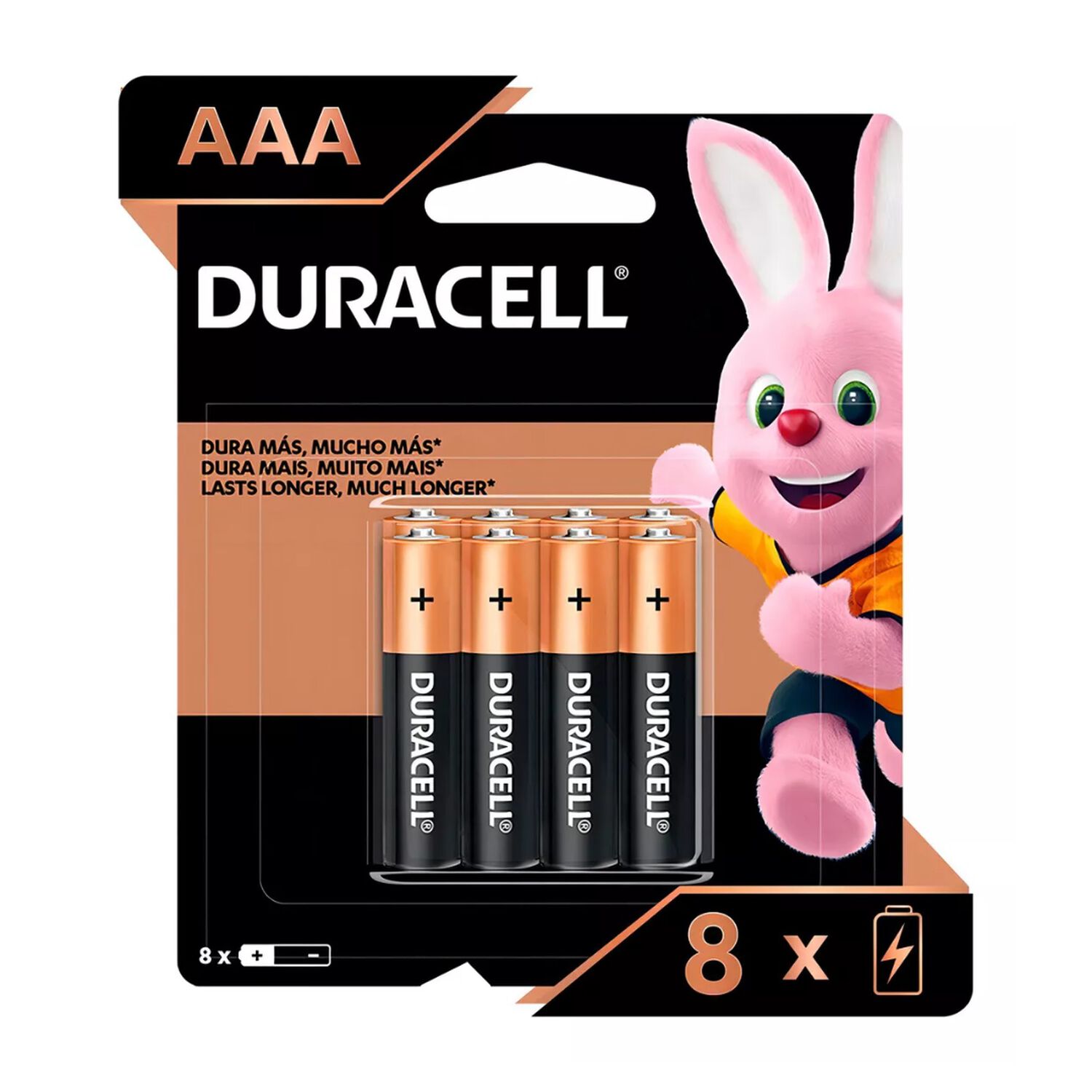 Duracell Pack 8 Unidades Pila Alcalina Aaa Blister image number 0.0