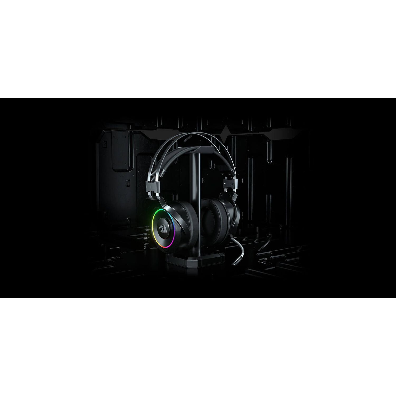 Audifonos Usb Redragon Lamia Black Audio 7.1 Con Soporte image number 7.0