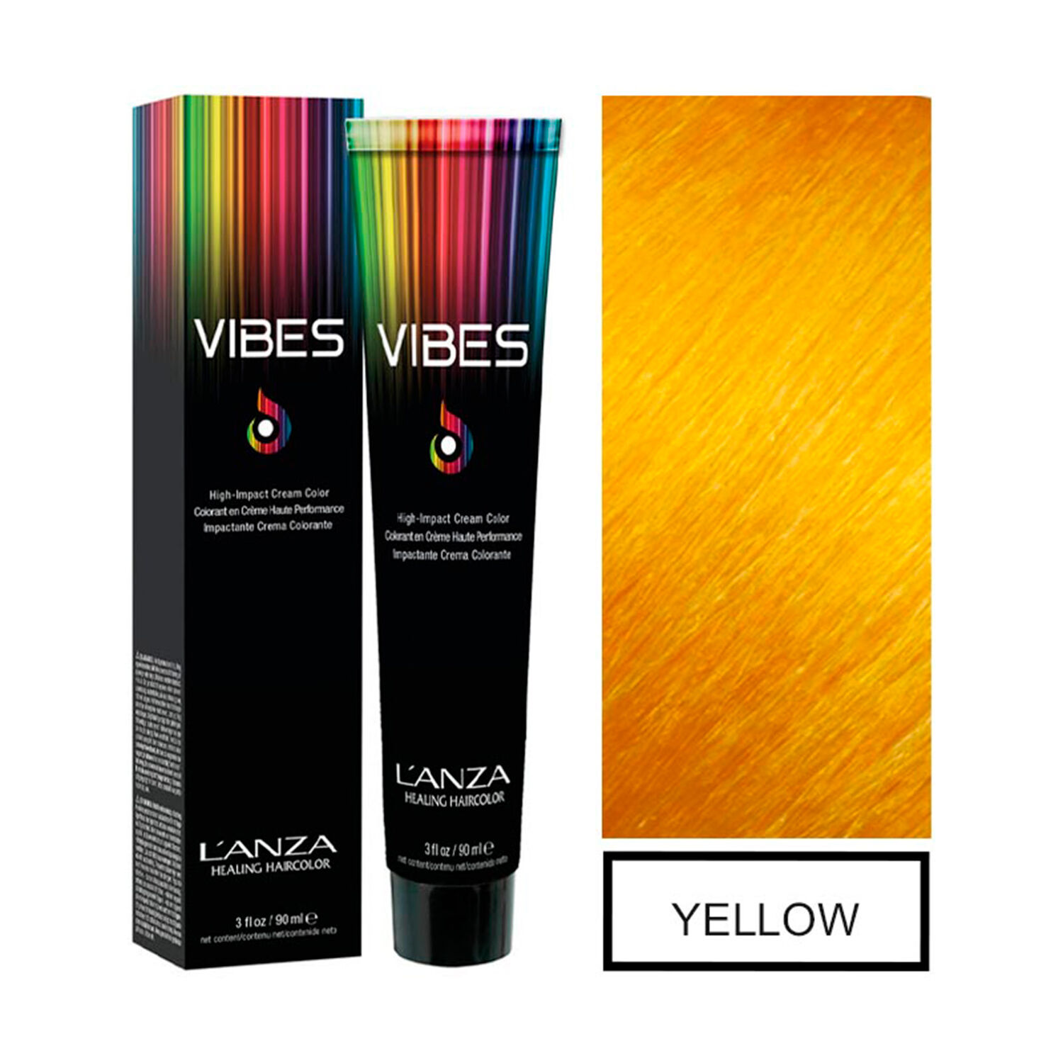 Lanza Vibes - Tintura Semipermanente De Fantasia Yellow 90ml image number 0.0