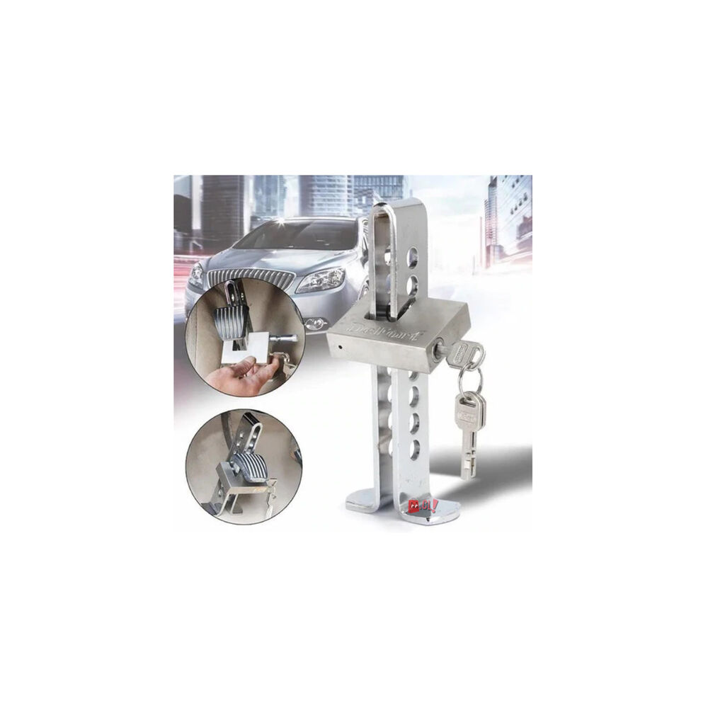 Traba Pedal Autom&oacute;vil Con Candado Y Llaves De Seguridad - Ps image number 2.0