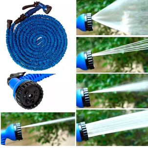 Manguera Mágica Flexible Retráctil De 22,5 Cm Con Gatillo