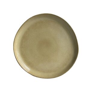 Set De 6 Plato Redondo Ceramica 26 Cm Beige Linea Ekos