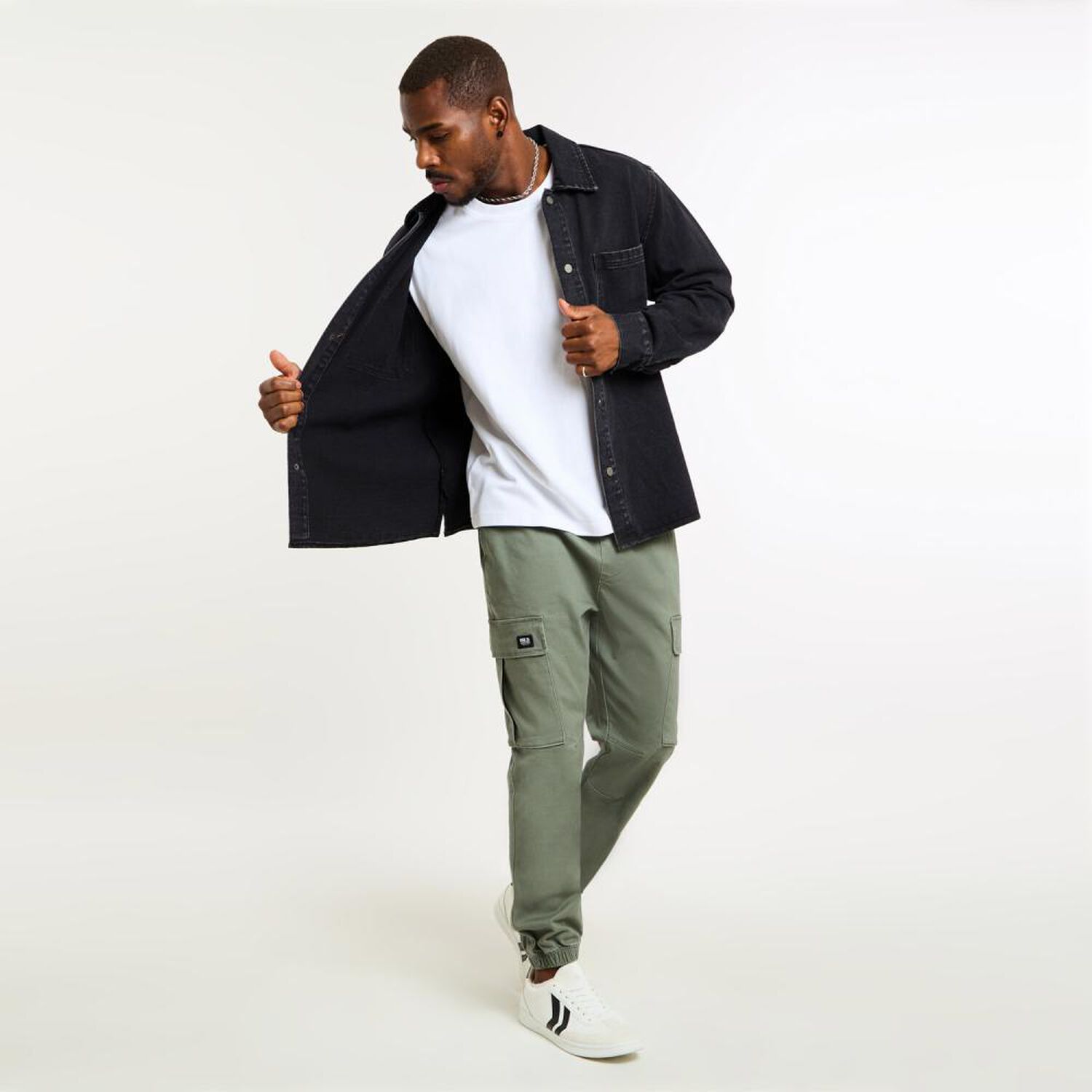 Chaqueta Denim Manga Larga Hombre Rolly Go image number 1.0