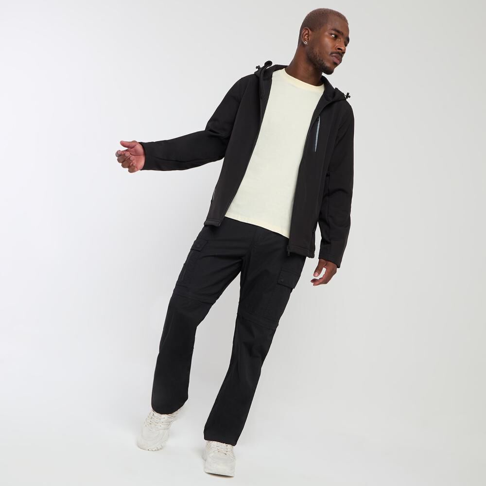 Chaqueta Deportiva Lisa Regular Cuello Alto Con Capucha Hombre Wetland image number 1.0