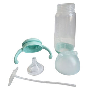 Mamadera Biberon Tetero Con Bombilla Manillas Bebe Guagua