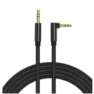Cable Auxiliar Audio 3 Metros En 90 Negro