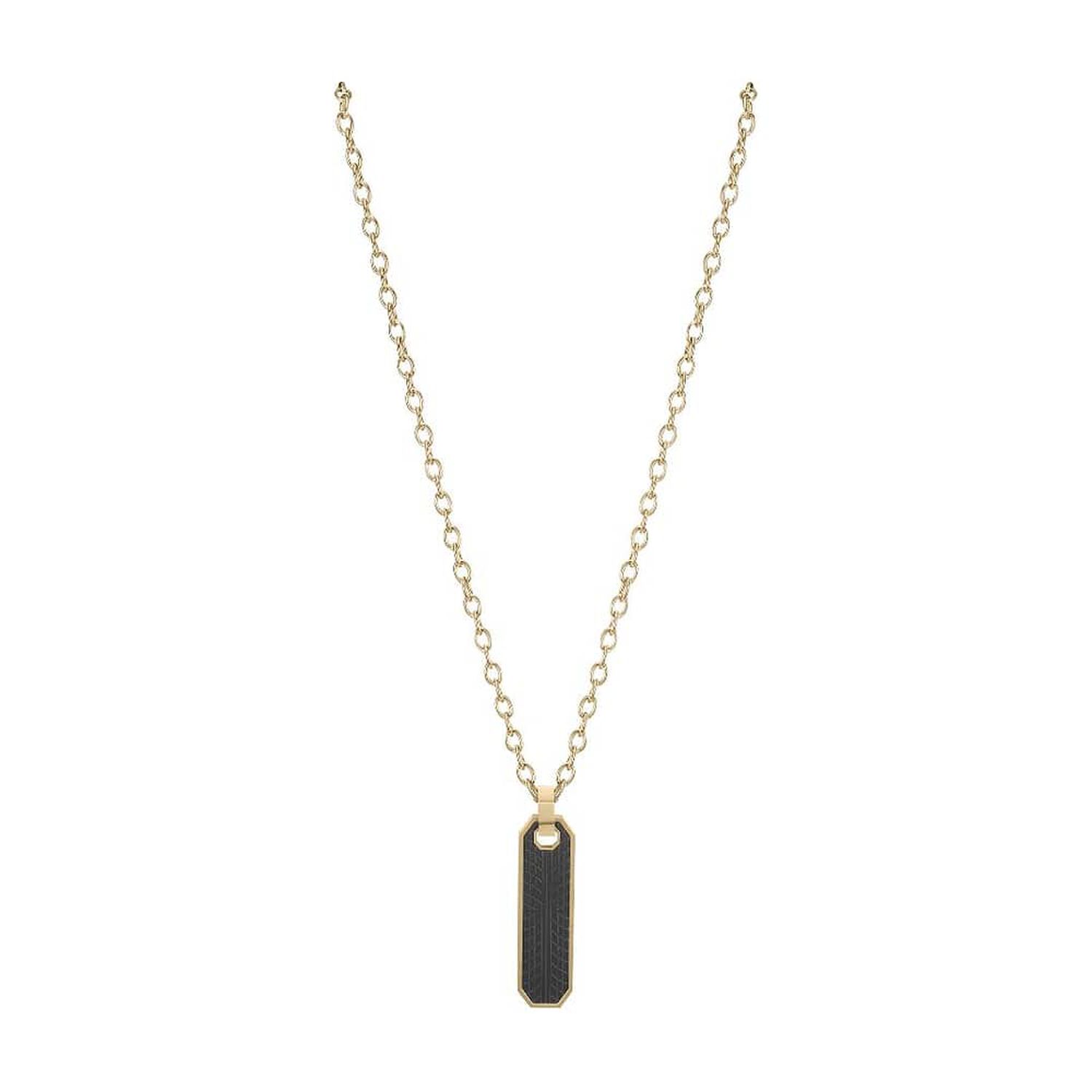 Cadena De Hombre Cat J001n00129 Dorado-negro image number 0.0