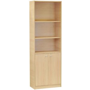 Estante 5 Niveles Con Puertas Carvalo