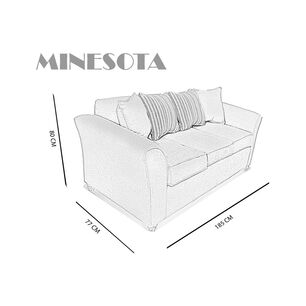 Sofá Elegant Detail Minesota / 3 Cuerpos