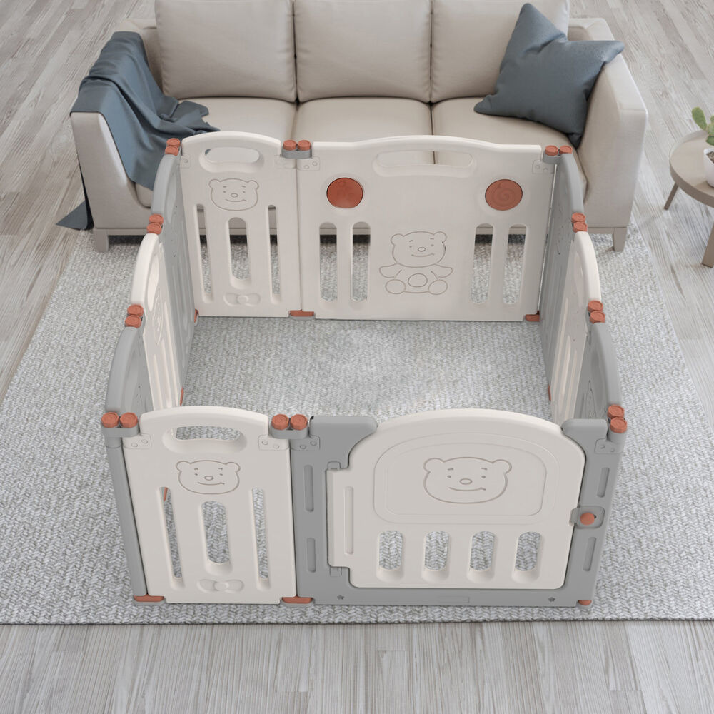 Corral Did&aacute;ctico De Juegos Plegable Teddy Grey image number 8.0