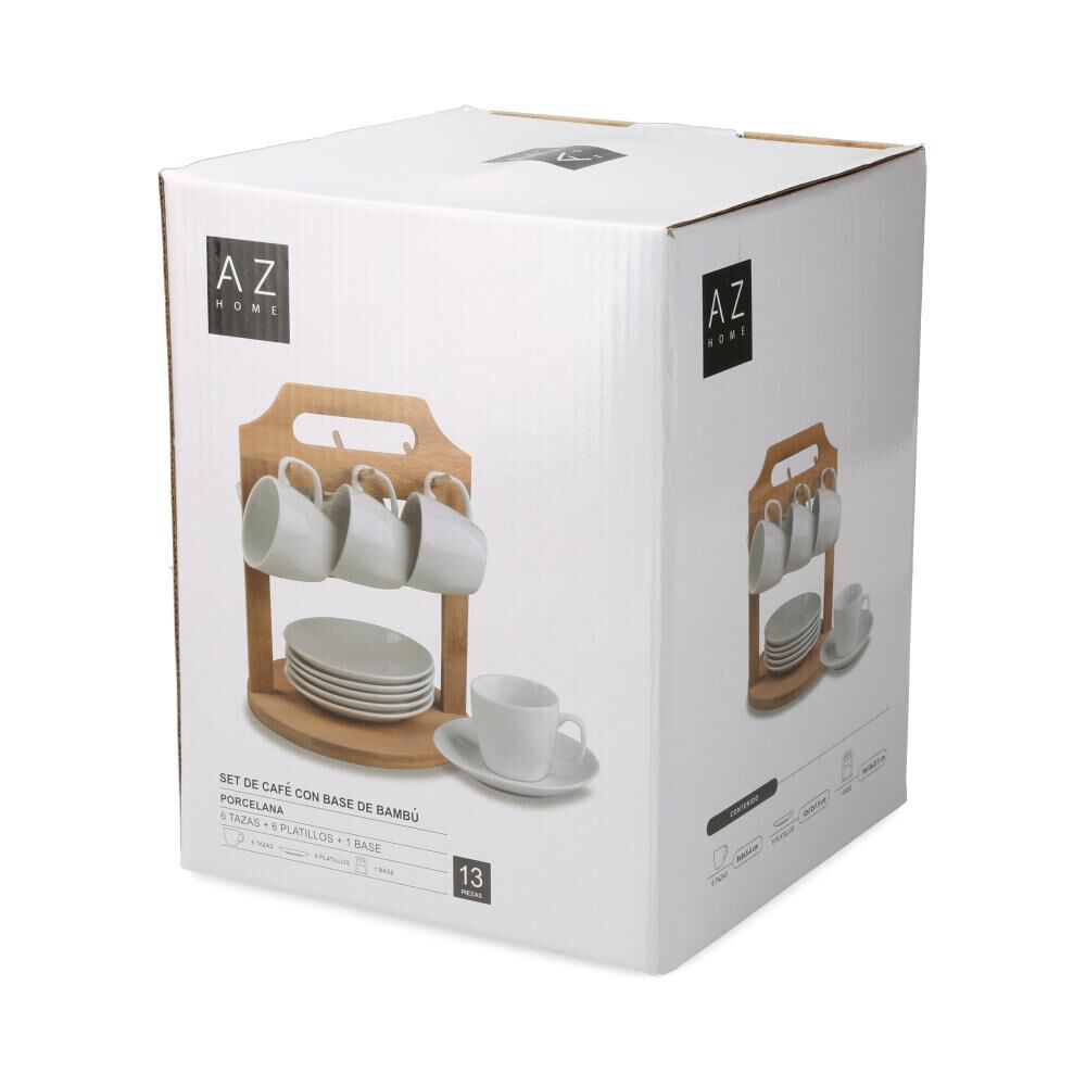 Juego De Tazas Azhome Con Atril / 13 Piezas image number 1.0