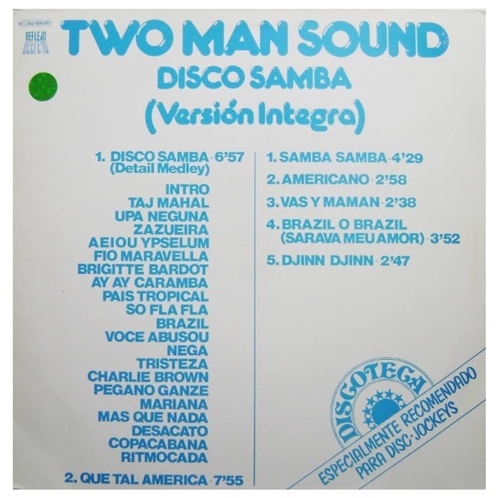 Two Man Sound - Disco Samba/que Tal America | Vinilo Usado image number 0.0