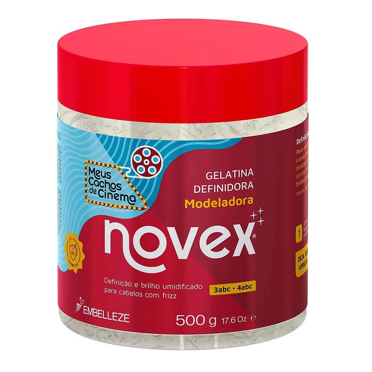 Gel Definidora Meus Cachos De Cinema 500g Novex image number 0.0
