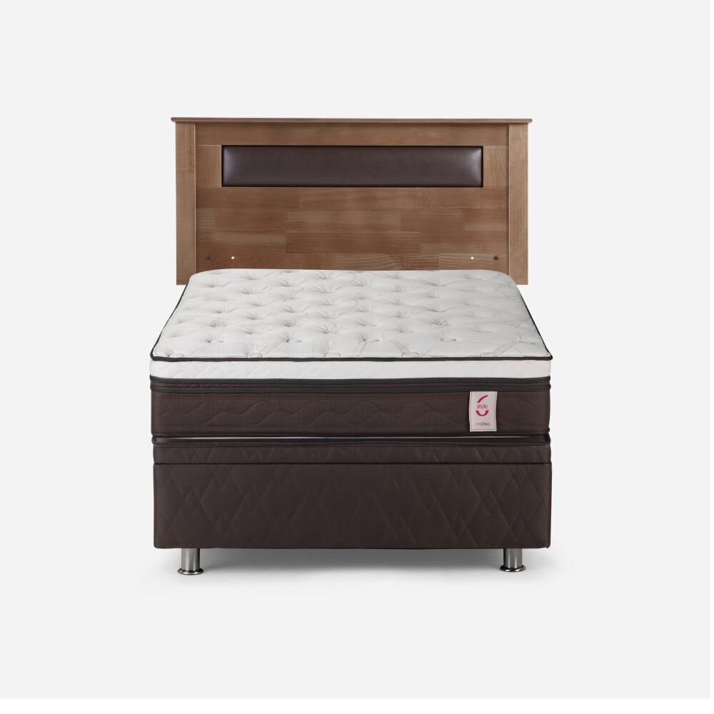 Cama Baúl Rosen New Style 6 / 1.5 Plazas / Base Normal + Respaldo Ferrara image number 0.0