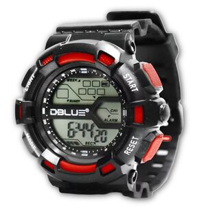 Reloj Digital Deportivo Multifuncional Dbrgs01 Red Edition