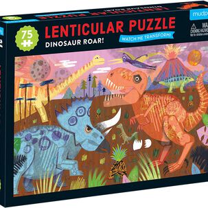 Puzzle 75pcs Lenticular Rugido De Dinosaurio Mudpuppy