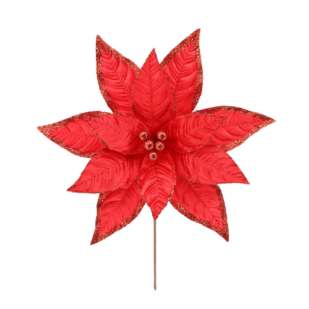 Adorno De Navidad Casaideal Flor Roja image number 0.0