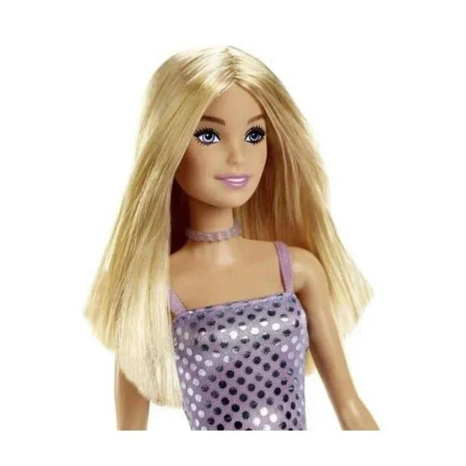 Juguete Figura Barbie Glitz Vestido Calipso Morado 30cm image number 1.0